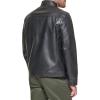 imageDOCKERS Mens The Dylan Faux Leather Racer JacketBlack