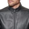 imageDOCKERS Mens The Dylan Faux Leather Racer JacketBlack