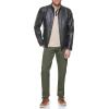 imageDOCKERS Mens The Dylan Faux Leather Racer JacketBlack