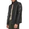 imageDOCKERS Mens The Dylan Faux Leather Racer JacketBlack With Bib