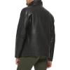 imageDOCKERS Mens The Dylan Faux Leather Racer JacketBlack With Bib