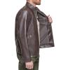 imageDOCKERS Mens The Dylan Faux Leather Racer JacketDark Brown