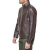 imageDOCKERS Mens The Dylan Faux Leather Racer JacketDark Brown