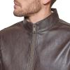 imageDOCKERS Mens The Dylan Faux Leather Racer JacketDark Brown