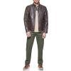 imageDOCKERS Mens The Dylan Faux Leather Racer JacketDark Brown