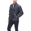 imageDOCKERS Mens The Dylan Faux Leather Racer JacketNavy