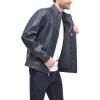 imageDOCKERS Mens The Dylan Faux Leather Racer JacketNavy