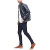 imageDOCKERS Mens The Dylan Faux Leather Racer JacketNavy