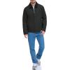 imageDOCKERS Mens Wool Blend Zip Up Jacket with Quilted BibBlack Without Bib