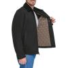 imageDOCKERS Mens Wool Blend Zip Up Jacket with Quilted BibBlack Without Bib