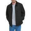 imageDOCKERS Mens Wool Blend Zip Up Jacket with Quilted BibBlack Without Bib