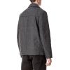 imageDOCKERS Mens Wool Blend Zip Up Jacket with Quilted BibCharcoal Herringbone