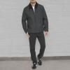 imageDOCKERS Mens Wool Blend Zip Up Jacket with Quilted BibCharcoal Without Bib