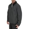 imageDOCKERS Mens Wool Blend Zip Up Jacket with Quilted BibCharcoal Without Bib