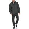 imageDOCKERS Mens Wool Blend Zip Up Jacket with Quilted BibCharcoal Without Bib