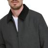 imageDOCKERS Mens Wool Blend Zip Up Jacket with Quilted BibCharcoal Without Bib