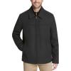 imageDOCKERS Mens Wool Blend Zip Up Jacket with Quilted BibCharcoalSoftshell Bib