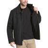 imageDOCKERS Mens Wool Blend Zip Up Jacket with Quilted BibCharcoalSoftshell Bib