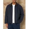 imageDOCKERS Mens Wool Blend Zip Up Jacket with Quilted BibNavy Without Bib