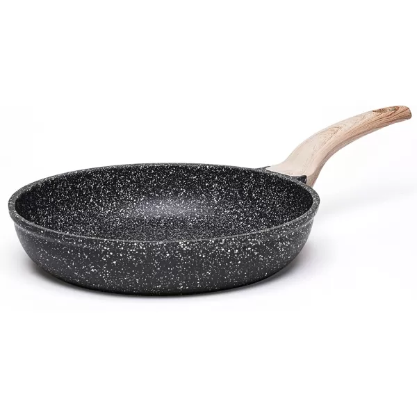 imageCAROTE Nonstick Frying Pan SkilletNon Stick Granite Fry Pan Egg Pan Omelet Pans Stone Cookware Chefs Pan PFOA FreeInduction CompatibleClassic Granite 8InchClassic Granite