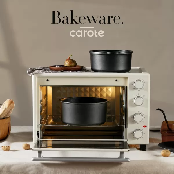 imageCAROTE Pots and Pans Set Non Stick Cookware Sets 11pcs Kitchen Set OvenFridge Safe Space Saving Pots Set Nonstick Set with Versatile RemovableDetachable Handle Induction RV Set Cream WhiteJet Black