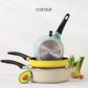 imageCAROTE Pots and Pans Set Nonstick Cookware Set Induction Cookware Non Stick Kitchen Cooking Set with Frying Pans SetEgg Pan9 PieceBlue