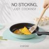 imageCAROTE Pots and Pans Set Nonstick Cookware Set Induction Cookware Non Stick Kitchen Cooking Set with Frying Pans SetEgg Pan9 PieceBlue