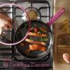 imageCAROTE 16 Piece Nonstick Kitchen Cookware Sets Pots and Pans Set Non StickInduction Cooking Set WFrying Pans Saucepans16 Piece Rose Pink