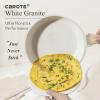 imageCAROTE Non Stick Frying PansNonstick Granite Fry Pan Egg Pan Omelet Pans Stone Cookware Chefs Pan PFOA FreeWhite Granite 10InchCream White