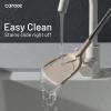 imageCAROTE 9PCS Kitchen Utensils Set Silicone Kitchen Utensils Set with Stainless Steel Handle for NonStick Cookware Set Dishwasher Safe BrownBrown
