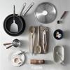 imageCAROTE 9PCS Kitchen Utensils Set Silicone Kitchen Utensils Set with Stainless Steel Handle for NonStick Cookware Set Dishwasher Safe BrownBrown