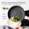 imageCAROTE Non Stick Frying PansNonstick Granite Fry Pan Egg Pan Omelet Pans Stone Cookware Chefs Pan PFOA FreeBlack Granite 95quot11quot125Black