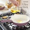 imageCAROTE 19pcs Pots and Pans Set Nonstick Cookware Set Detachable Handle Induction Kitchen Cookware Sets Non Stick with Removable Handle RV Cookware Set Gold and PurpleLight Purple 19pcs