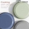 imageCAROTE 25pcs Ceramic Cookware Set Pots and Pans Set Non Stick Induction Kitchen Sets Non Stick RV Cookware with Detachable Handle DishwasherOven Safe Cookware Set NavyDark Gray