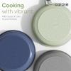 imageCAROTE 25pcs Ceramic Cookware Set Pots and Pans Set Non Stick Induction Kitchen Sets Non Stick RV Cookware with Detachable Handle DishwasherOven Safe Cookware Set NavyGreen