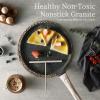 imageCAROTE Nonstick Crepe Pan with Spreader 10 Inch Non Stick Granite Coating Dosa Pan Pancake Flat Skillet Crepe Maker Pan Healthy Stone Cookware PFOA FREE