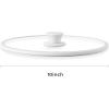 imageCAROTE 10quot Silicone Lid for Pots Pans and Skillets Pot Lid With Heat Resistant Silicone Rim and Tempered Glass White10