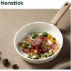 imageCAROTE 14Pcs Nonstick Ceramic Cookware Set Non Toxic Cookware PFASPFOA Free Cream White Pots and Pans Set Non Stick Kitchen Cooking Pan Set Large CapacityWhite