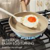 imageCAROTE Kitchen Utensil Set for Nonstick Cookware Heat Resistant Silicone Cooking Utensils Set 10pcs White Oderless Spatula Turner