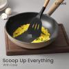 imageCAROTE Silicone Cooking Utensils Set for Nonstick Cookware 446F Heat Resistant Kitchen Utensil Set with Wooden Handle 10pcs Spatula Turner Spoon Tongs WhiskMedium