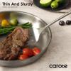 imageCarote Stainless Steel Cooking Utensils Set with StayCool Wooden Handles 11PCS Kitchen Tools Set Spatulas Whisk Tongs Ice Cream Scoop Peeler Pizza Cutter Potato Masher