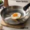 imageCarote Stainless Steel Cooking Utensils Set with StayCool Wooden Handles 11PCS Kitchen Tools Set Spatulas Whisk Tongs Ice Cream Scoop Peeler Pizza Cutter Potato Masher