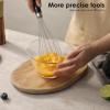 imageCarote Stainless Steel Cooking Utensils Set with StayCool Wooden Handles 11PCS Kitchen Tools Set Spatulas Whisk Tongs Ice Cream Scoop Peeler Pizza Cutter Potato Masher