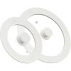 imageCAROTE 2 PCS Universal Silicone Lid for Pots Pans and Skillets Pot Lid With Heat Resistant Silicone Rim and Tempered Glass White6quot7quot8quotand 95quot10quot11quot