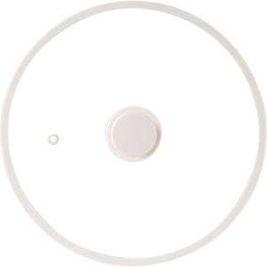 imageCAROTE 10quot Silicone Lid for Pots Pans and Skillets Pot Lid With Heat Resistant Silicone Rim and Tempered Glass White12