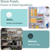 imageCAROTE Food Storage Containers with Lids 20 PCS BPAFree Plastic Food Storage Set Air Tight Kitchen and Pantry Organization Canisters for CerealDry FoodFlourSugar Sage GreenGreySage GreenGrey