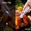 imageCAROTE Instant Read Meat Thermometer Digital with 2 Precision100 WaterproofAuto FlipBright LCD Screen Function for Kitchen and OutsideBBQ Turkey Candy Liquids Beef WhiteRed