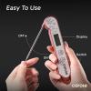 imageCAROTE Instant Read Meat Thermometer Digital with 2 Precision100 WaterproofAuto FlipBright LCD Screen Function for Kitchen and OutsideBBQ Turkey Candy Liquids Beef WhiteRed
