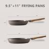 imageCAROTE Non Stick Frying Pans SetNonstick Granite Fry Pan Egg Pan Omelet Pans Stone Cookware Chefs Pan PFOA FreeWhite Granite 8quot10quot12quotBrown