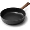 imageCAROTE Nonstick Skillet Nonstick Deep Frying Pan 10quot Saute Pan with Lid 38QT Deep Frying Pan Titanium Pan Chefs Pan Staycool Handle Compatible with All Stoves BlackBlack